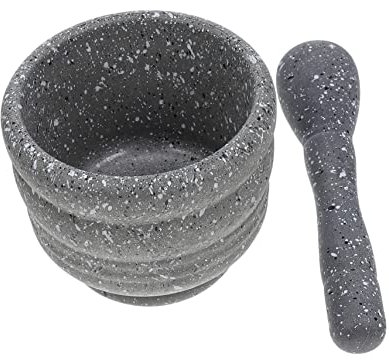 Garneck 2 Sätze Manuelle schlamm maschine riesiger Mörser Lebensmittelschredder küche geräte küchengeräte Fleischwolf Stößel muddler Knoblauchmühlen verpackt Stampfer Schleifer