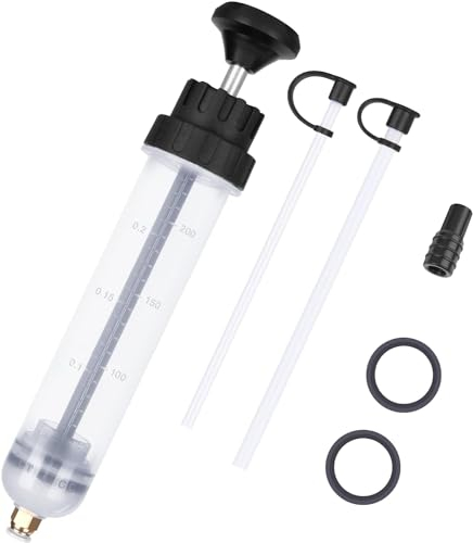 Fluid Extractor, 200CC Saugspritze, Ölspritze Manuelle Extraktion Füllpumpe, Fluid Spritzen Pumpe Manuelle Saug Vakuum Kraftstoff Auto Transfer für Auto Motorrad Boot ,passend für Motor, Getriebe