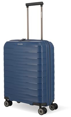 Travelite Handgepäck Koffer klein, MOOBY S, 55x40x20 cm, 2,3 kg, Kratzfeste Hartschale, mit recyceltem Material, Leichter Trolley mit 4 Doppelrollen, TSA-Schloss – passend für Lufthansa, Swiss UVM