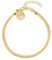 SINGULARU - Chevillière Lisse. Acier avec finition plaqué or 18Kt. Chaîne de 21 cm + 3,5 cm. Bijoux pour femme