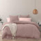 Gezu Housse de Couette 240x260 Rose Couleur Unie Modern Toucher Coton Parure de Lit Adulte 2 Personnes Plus Doux et Plus Confortable Linge de Lit 1 Taie d'oreiller 65x65cm avec Fermeture Eclair
