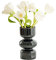 Jumuao Blumenvase Glas,Kreative Blumenvase Bubble Vasen Deko, Moderne Glasvasen Klein Hydroponic Tulpenvase,Kleine Vasen für Tischdeko,Glasvase für Haus/Büro/Hochzeit/Party (Schwarz)