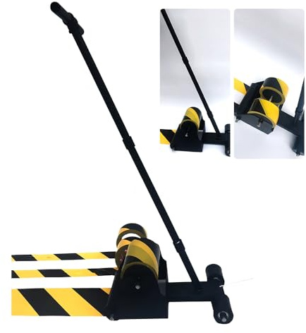 BAUSATZ Floor Tape Marking Machine,Lane Marking Applicator with Rubber Roller Manual Floor Tape Applicator,Used for Floor Marking, Decoration Protection and Laying (TBJDJ-01)