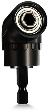 105°-Winkelschrauber, Winkelschrauber-Aufsatz für Akkuschrauber mit 1/4-Zoll-Schnellwechsel und magnetischem Bithalter, multifunktionaler Winkelbithalter, kompatibel mit Bosch und Makita