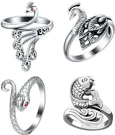 Häkelringe, Strickring, Garnführung, Fingerhalter, verstellbar, offener Spannring, Häkelzubehör für Frauen, Mutter, Oma, 4 Stück