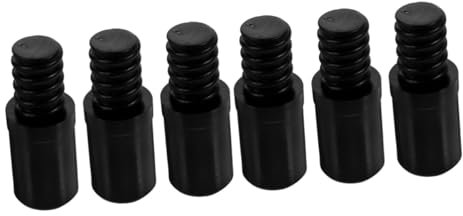 ULDIGI 6pcs Threaded Tip Replacement for Broom Handle Pole Connector Household Cleaning Tool Accessory for Push Broom Handle Repair