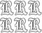 PATIKIL Antiguas Letras de Hierro en Parches, 6 Piezas de Apliques Bordados para Coser o Planchar en Ropa, Mochilas, Sombreros, Chaquetas, Camisetas, Letra R