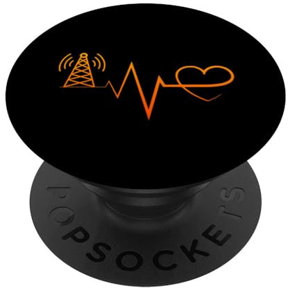 Ham Radio Herzschlagsignal für Funkbegeisterte PopSockets Klebender PopGrip