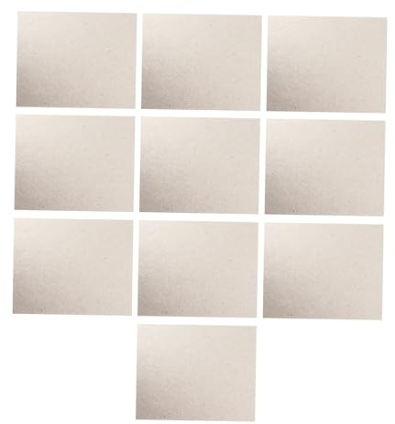 IMIKEYA 10 Stück Mikrowellen Glimmerplatten aus Isolierendem Glimmerpapier Hitzebeständig und Zuschneidbar 12x12 Cm Einfache Montage als Hitzeschutz für Mikrowellen