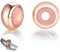 2 Stück Charms Stopper, 925 Sterling Silber für Armband mit Gummi Clip Stopper Charms, Armband Anhänger Spacer, Spacer Bead Charm Stopper für Damen Bead Charms Armbänder Anhänger (Roségold)