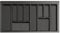 MAX - new, sturdy cutlery tray - allows the cutting of edges - size: 400mm-900mm, graphite (790mm-850mm x 490mm (900mm cabinet))