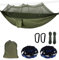 Zumhigh Amaca da campeggio con zanzariera, ultra leggera e resistente, in nylon 210T, da viaggio, con cinghie per alberi, facile da installare, con zanzariera, per esterni, interni, giardino, verde
