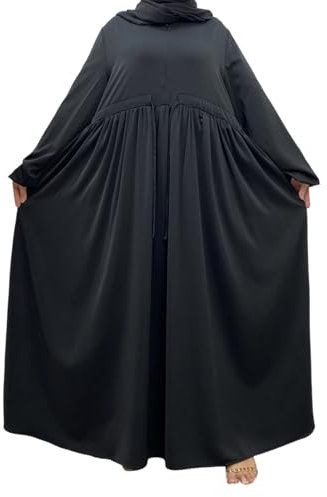 Gebetskleidung Für Frauen, Khimar, Gebetskleidung für Frauen Lose Burka Ganzkörper Ramadan mit Hijab Einfarbig Gebetskleid Muslim Abaya Lange Muslimische Kleider Islamische Kleidung Hijab Kleid