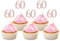 Sotpot 30PCS 60th Birthday Cupcake Toppers Rose Gold Glitter 60th Cupcake Picks for Happy 60th Birthday Party Decorations