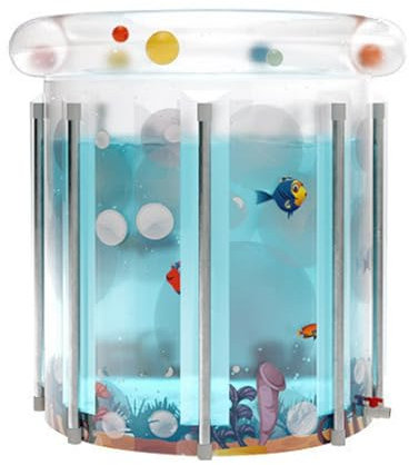 Vasca Da Bagno Pieghevole Gonfiabile - Vasca Da Bagno In PVC Trasparente Portatile Per Ghiaccio O Bagno Caldo | Vasca Idromassaggio Regolabile Per Adulti E Vasca Da Bagno Spessa Leggera Per Il