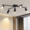 ZMH Deckenstrahler 5 flammig Deckenleuchte Schwarz: Deckenlampe Wohnzimmer GU10 Spots Strahler Küche 350° Schwenkbar modern Küchenlampe Deckenspots für Schlafzimmer Esszimmer - Ohne Leuchtmittel