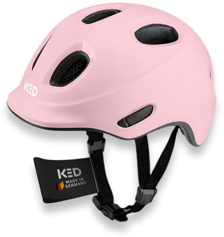 KED Meggy Spark Kinderfahrradhelm, Inmold, 360° Verstellsystem, Reflektoren, Insektenschutznetz, Leicht, Verstellbar, Made In Germany
