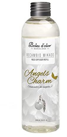 Boles d'olor Recambio Mikado Ambientador Difusor de Perfume para Hogar Angels Charm 200 ml.