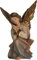 Dekop Krippenfiguren, Engel kniend, passend für 9cm Figuren (444635095302)