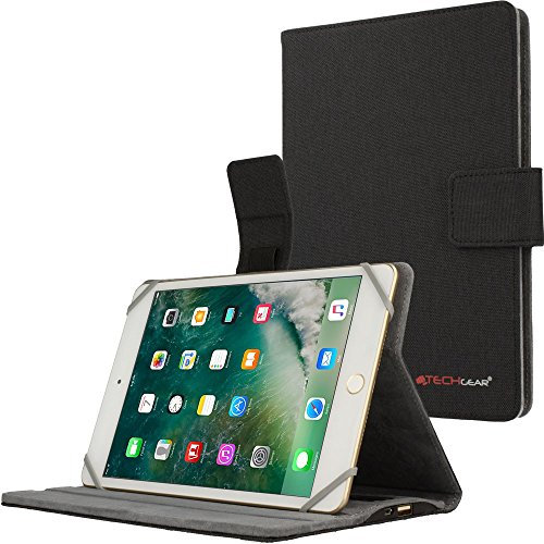 TECHGEAR PowerSuit Folio Case for Apple iPad Mini 5 (2019) 4 3 2 1 Protective Case Cover with Built in 4000mah Power Bank and Stand (Black) - Fits iPad Mini 5, Mini 4, Mini 3, Mini 2 and Mini