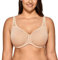 Delimira Women's Support Bra Padded Plus Size Underwired Full Cup T Shirt Seamless Bra Beige 34C