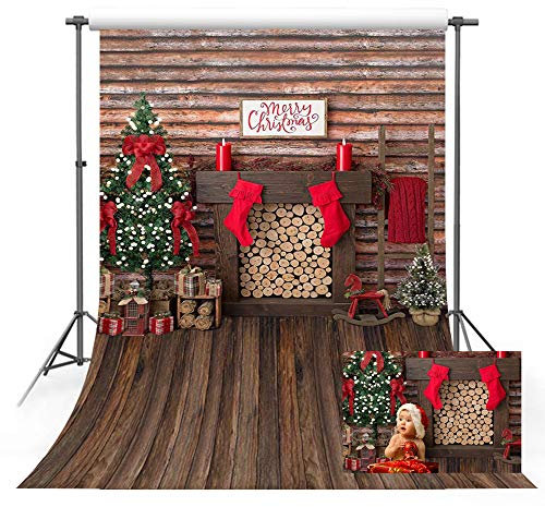 MEHOFOTO Fotohintergrund Merry Christmas, 1,5 x 2,1 m, Stoff, rot, Weihnachten, Hochzeit, Geburtstag, Babyparty