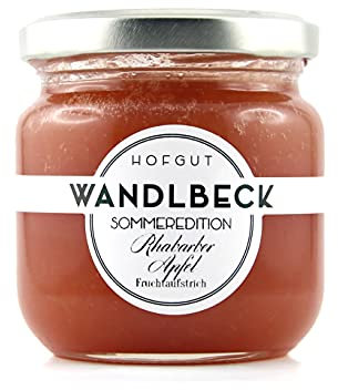 Rhabarber-Apfel-Fruchtaufstrich (220g Glas)