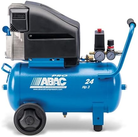 Compresseur à piston lubrifié 24L 10bar 3CV 18,6 m3/h PRO POLE POSITION L30P ABAC