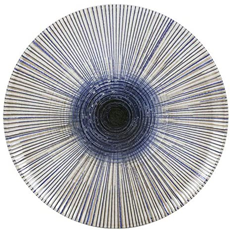 La Mediterránea S2206813 Plato Llano, Irys Monaco Brillo Porcelana, 26 cm