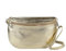 OBC Made in Italy Damen Leder Tasche Gürteltasche Crossbody Hüfttasche Bauchtasche Umhängetasche Cross-Over Bodybag Schultertasche Handytasche (Gold)