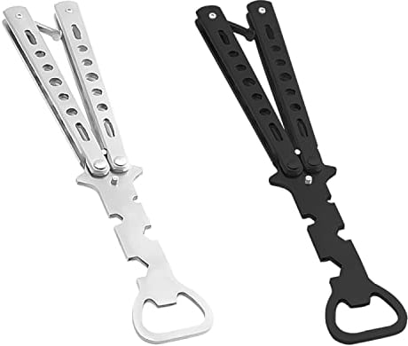 ZDNT Décapsuleur papillon Décapsuleur de bières Décapsuleur en Métal Pliante Decapsuleur Biere Papillon de Couteau Creative Bière Décapsuleur pour Bar,la fête,Cuisine à Domicile,formation,2Pcs