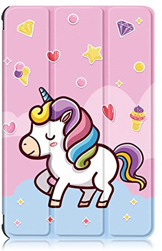 TOPCASE Funda para Samsung Galaxy Tab A8 10.5 Pulgadas SM-X200/SM-X205 2021,Ultra Delgado Carcasa con Soporte Función y Auto-Sueño/Estela,Unicornio