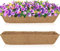 HFHOME 2Pcs 24/60.9cm Trough Coconut Liners, Rectangle Wall Planter Liner, Coco Fiber Replacement for Window Box Wooden Planters & Fence Baskets