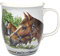 IHR - BOC 963400 - Becher, Pferde, Nikas Family, Porzellan, Bone China, 10cm x 9cm, spülmaschinen- und mikrowellengeeignet, 375ml