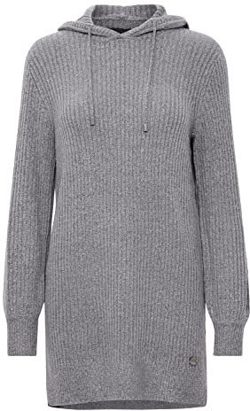 OXMO by OXNorma Damen Langer Kapuzenpullover Hoodie Longpullover mit Kapuze