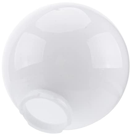 Pantalla De Lámpara De Globo Acrílico Blanco Para Exterior, Reemplazo De Lámpara De Poste, Decoración De Pared Y Techo, 25 Cm Diámetro, Apertura 9.5 Cm