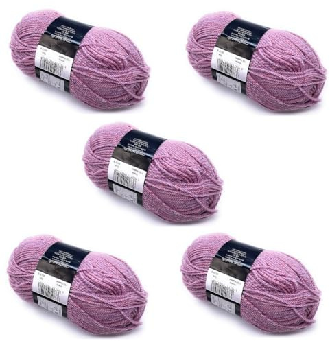 Lexicon Select Pack of 5 x 100g Balls Double Knitting Wool - Heather
