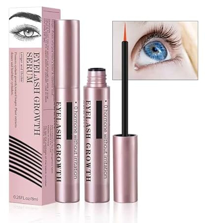 zalati Wimpernwachstumsserum Schnelles Wachstumsserum mit Mascara-Stick für natürliche Wimpernvergrößerungswerkzeuge - 8ml