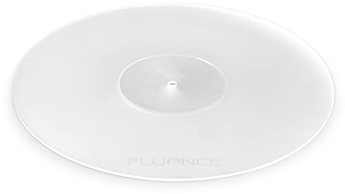 Fluance Acrylic Platter Mat for Turntables - Reduces Vibrations for Improved Sound Clarity for Vinyl Record Playback, Antistatic, Precision Machined, Compatible with 12 Record Players (PM50)