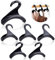 LIUCONGBD 6 Stücke Handtasche Kleiderbügel Haken Schrank, Lagerung Handtasche Haken, Tasche Rack Organizer für hängende Tote Bag Rucksäcke Schulranzen Crossovers Schal Gürtel und Krawatte(Schwarz)