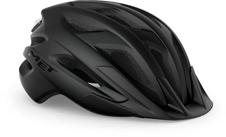 MET Fahrradhelm Crossover, Schwarz matt, M, 570013