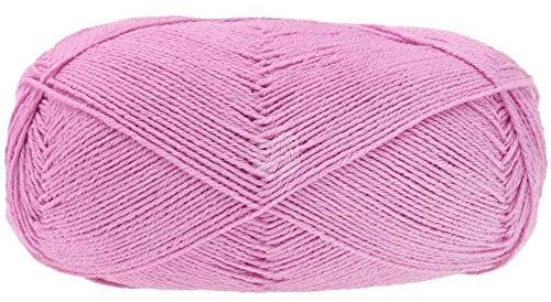 LANA GROSSA Meilenweit Cotone Vegano| Die Alternative ohne tierische Fasern | Handstrickgarn aus 76% Baumwolle, 14% Polyamid & 10% Polyester | 100g Wolle zum Stricken & Häkeln | 420m Garn FB6