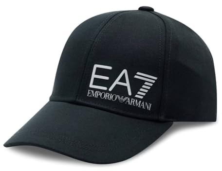 Cappello Unisex Emporio Armani EA7 Woven Baseball hat Black/Silver CS23EA13 247088 CC010 M