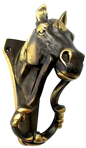 sarcia.eu Messing Klopfer mit Pferdekopf, Kleiner Klopfer Pferd