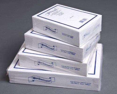 Bag It Plastics Polythene Food Grade Storage Bags | 24 x 36 / 600mm x 900mm | Box of 1000 | Polythene Bags Suitable as Freezer Bags, Sandwich Bags, Fruit Bags, Clear Plastic Bags