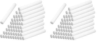 2 Set 50 Stück Wasserzufuhr Wattestäbchen Nachfüllstäbchen für Diffusor Luftbefeuchter 20 cm x 8 mm, 50 Stück