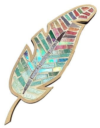 BestAlice 1 Set DIY-Mosaik-Bastelsets, Mosaikfliesen-Untersetzer-Set, Machen Sie Ihr Eigenes Mosaik-Projekt, Handgefertigtes Bastelset mit Buntglas-Mosaikfliesenstücken Zur Dekoration und Als(Grün)