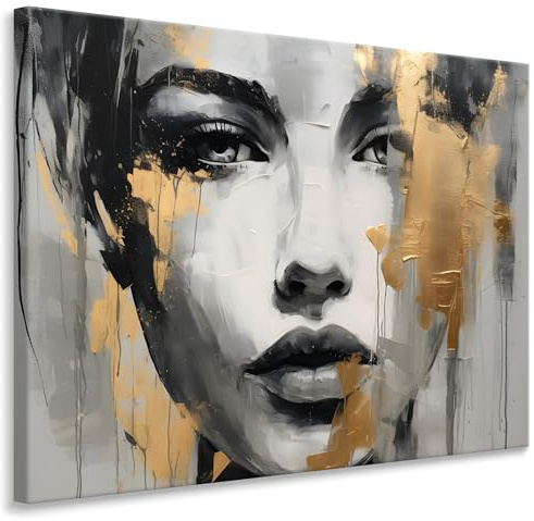 Muralo Wandbilder Abstrakte Motive, Modern, Kunstdruck - 90x60 cm | Leinwandbild, Modernes Design, UV-beständig - ideal für Wohnzimmer, Schlafzimmer und Büro