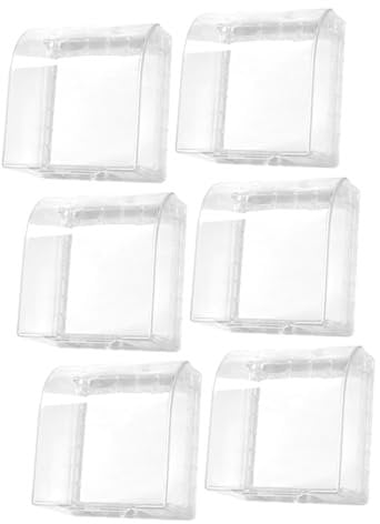 jojofuny Light Plug Covers 6 Pcs Switch Waterproof Socket Bathroom Wall Weatherproof in-use Cover Plastic Cover Transparent Waterproof Switch Light Switch Cover Abs Socket Board Outdoor