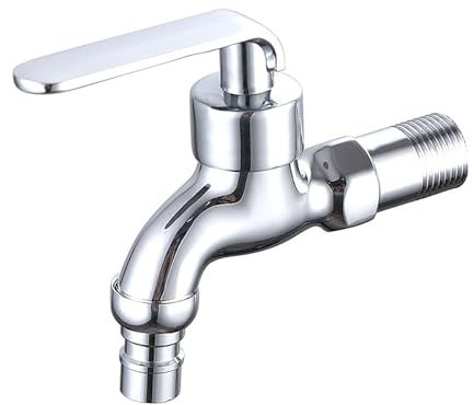 Wasserhahn Garten Schnellöffnender Spitz Zulaufender Wasserhahn Mit Schlüssel Für Kaltwasserwaschmaschinen Aus Galvanisiertem Kupfer